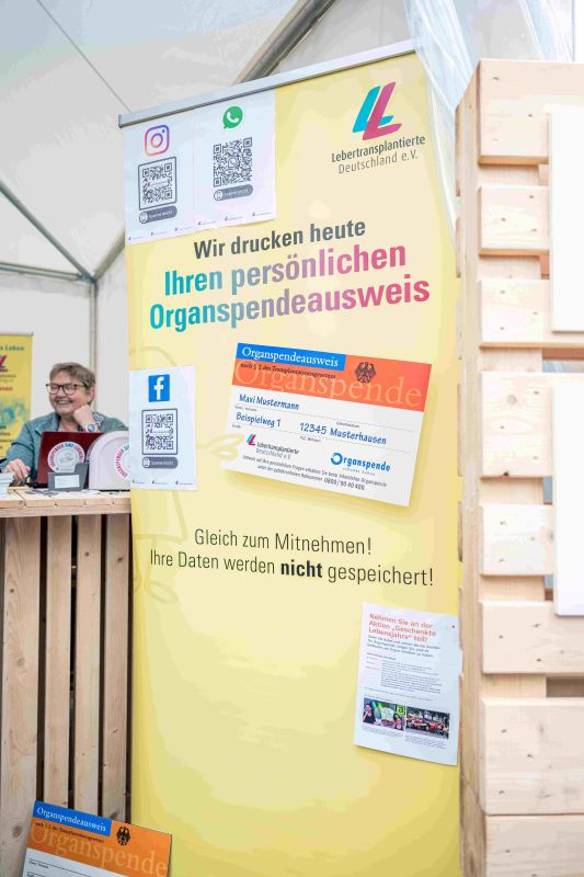 Organspendeausweise konnten direkt gedruckt werden