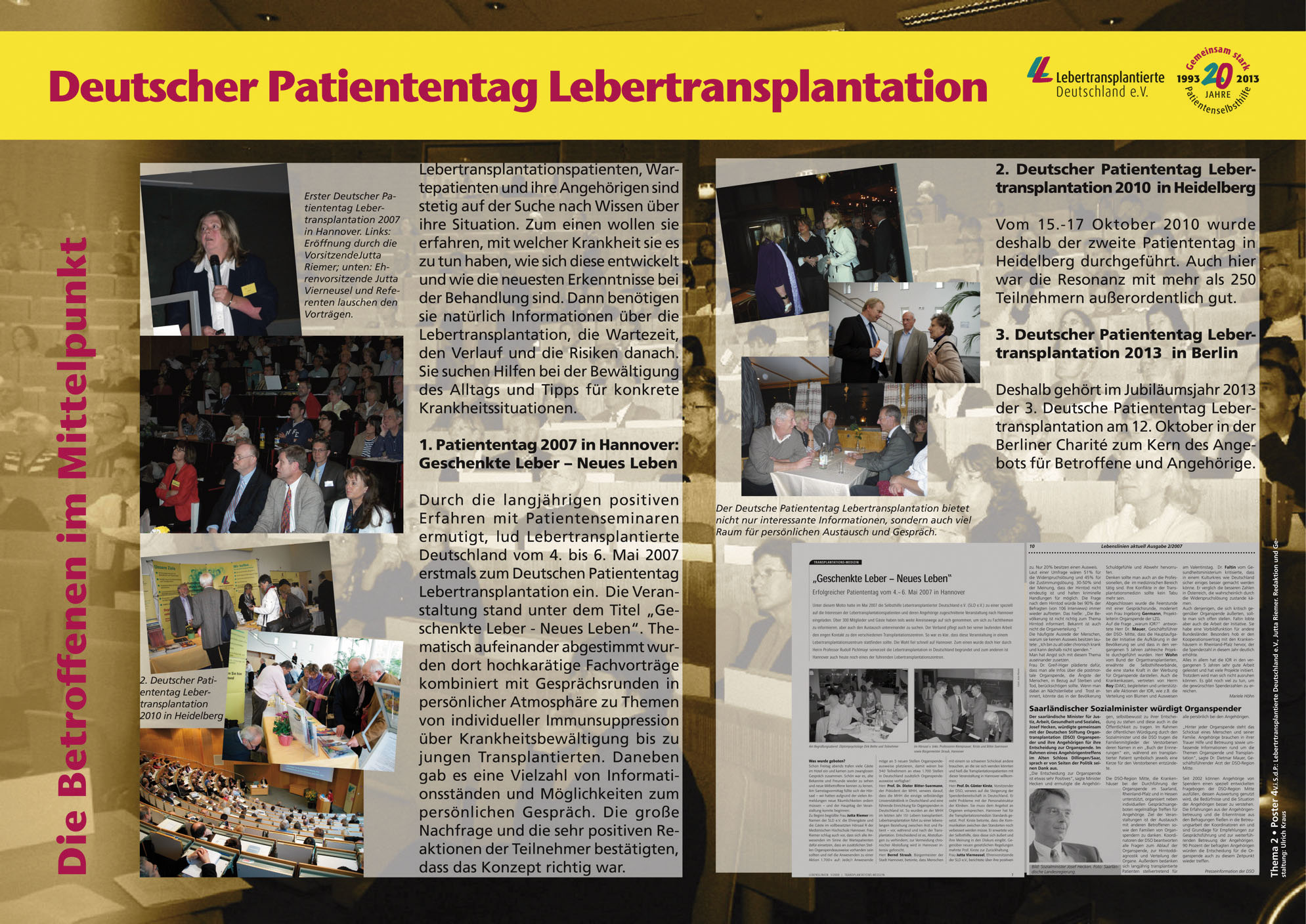 Poster 8, Deutscher Patiententag Lebertransplantation