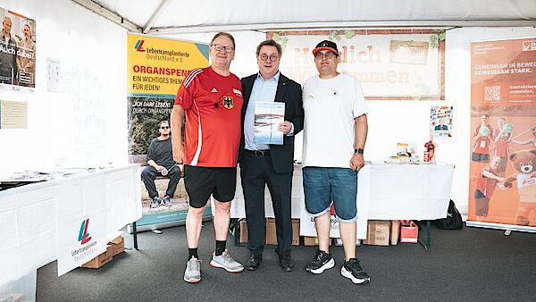 Peter Rode, Michael Preusch (Landtagsabgeordneter CDU) und Andreas Müller