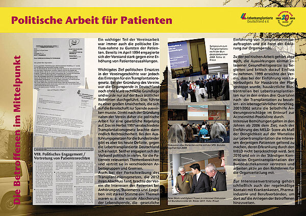 Politische Arbeit für Patienten