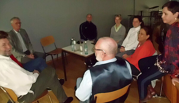2014 Göttingen Gesprächsgruppe mit Professor